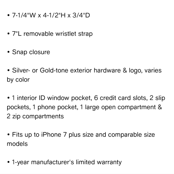 Michael Kors Double Zip Wristlet-Damson - Picture 4 of 4